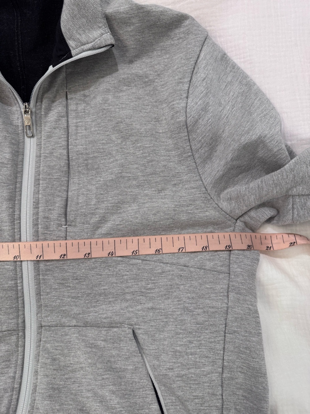 Lululemon City Sweat Zip Hoodie mens Heathered Gray Full Zip - Picture 3 of 6